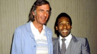 Menotti y Pelé fueron compañeros en Santos.