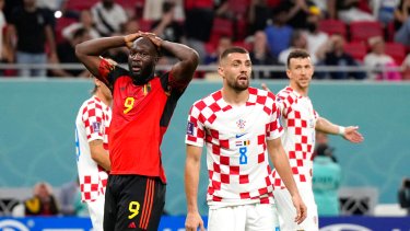 Romelu Lukaku tuvo una noche para el olvido ante Croacia. (AP Foto/Ricardo Mazalán)