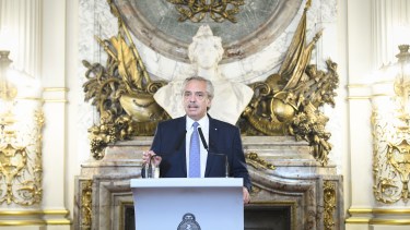 Alberto Fernández invitó a los jugadores a Casa de Gobierno en su regreso al país. Foto gentileza
