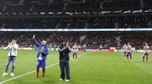 Imagen de El reconocimiento de Atlético Madrid y Betis a los argentinos campeones del mundo