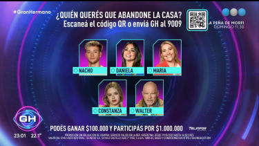 Cinco nuevos nominados en la casa de Gran Hermano. 