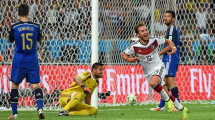 Imagen de Mario Gotze, alemán verdugo de la Selección en Brasil 2014, festejó el título de Argentina