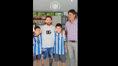 El ídolo rosarino fue declarado ciudadano ilustre. 
