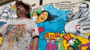 El mural del Chelo Candia fue el proyecto ganador del Concurso Nacional de Muralismo
