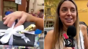 La periodista Sofía Martínez recibió un costoso regalo de un qatarí. 