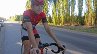 Lorenzo Heredia, promesa del ciclismo regional. Foto Juan Thomes.