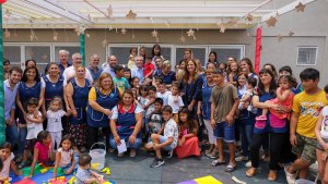 Alberto Fernández visitó un hogar de niños en la previa a Navidad