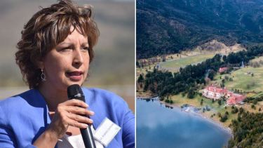 Lago Escondido. Arabela Carreras, gobernadora de Río Negro. 