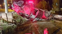 Imagen de Volcaron a más de 150 km por hora en la Ruta 7 y se salvaron de milagro, en Centenario