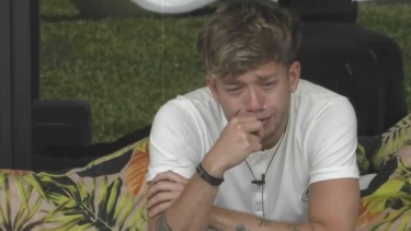 El llanto de Nacho, en el armado del Árbol de Navidad en Gran Hermano. Foto: Captura