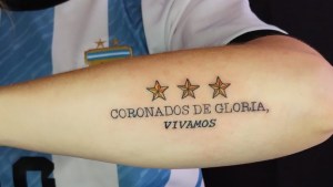 Argentina campeón mundial: estos son los tatuajes más elegidos por los hinchas en Roca