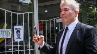 El abogado de la familia de Fernando Báez Sosa durante una de las audiencias en Dolores.