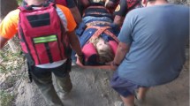 Imagen de Una turista fue rescatada en Villa la Angostura, por un traumatismo en el tobillo 
