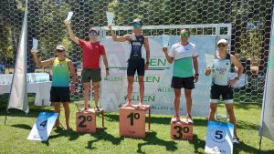 Francisco Moisés y Erika Simón se quedaron con un accidentado Triatlón de la Pera en Allen
