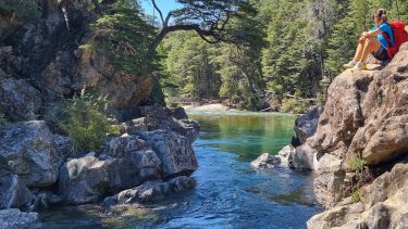 El Cajón del Azul es uno de los lugares más visitados de la cordillera.