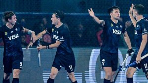 En un partidazo, Los Leones empataron por la segunda fecha del Mundial de hockey