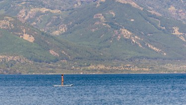Maravilla. Así es el lago Meliquina al pie de la Cordillera de los Andes. 
Foto: Patricio Rodríguez