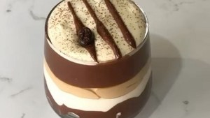 Copas moka chocolate para el postre