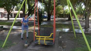 El accidente de la niña ocurrió con una hamaca para sillas de ruedas. (Foto Yamil Regules).-