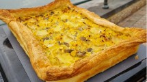 Imagen de Date un gustazo: tarta de cebolla, hongos, queso y choclo