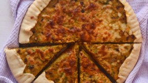 Tarta de brócoli y calabaza con masa casera facilísima