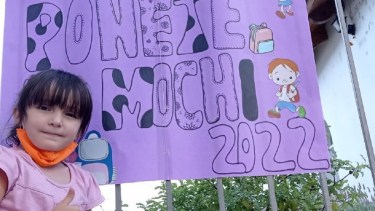 El proyecto “Ponete la mochi” surgió en 2019 en Cipolletti. Foto: Gentileza.