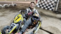 Imagen de Ezequiel Tassile, campeón del nocturno de Karting Fórmula Reginense