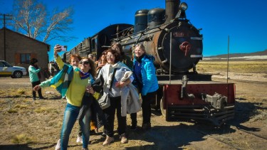La legendaria formación ferroviaria genera una atracción irresistible. Foto: gentileza. 