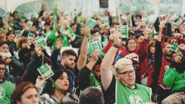 El Plenario de ATE aceptó esta mañana la propuesta salarial del Gobierno. Foto Gentileza