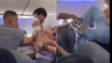 Muchísima tensión se vivió en el avión de Gol.