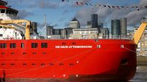 Imagen de Detectaron un buque británico que navegó ilegalmente por aguas argentinas rumbo a Chile