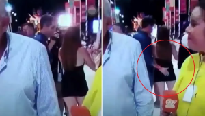 El intendente de Concordia fue filmado mientras tocaba a una mujer en el Carnaval y lo desmintió