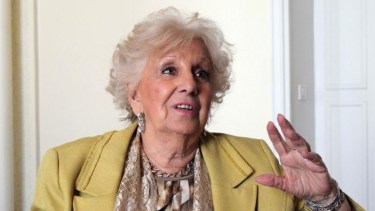 Estela de Carlotto, presidenta de Abuelas de Plaza de Mayo, denunció que le intervinieron el teléfono. Foto archivo.