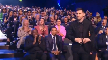 Mbappé, Messi y Benzema, competían por el Premio The Best. Foto: Captura video