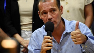 El gobernador habló sobre las críticas de Figueroa a la Junta Electoral. Foto: Matías Subat.