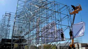 El año pasado se gastaron más de 200 millones en el escenario y sonido de la fiesta. Foto: archivo Matías Subat.