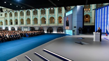 El presidente Vladimir Putin pronunció hoy un discurso que generó preocupación. 