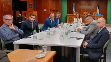 Nicolás Rochas (a la derecha), en su debut en el Consejo de la Magistratura. Foto: gentileza.