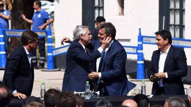 El ministro y el presidente compartieron juntos un acto en Mendoza. Foto Télam