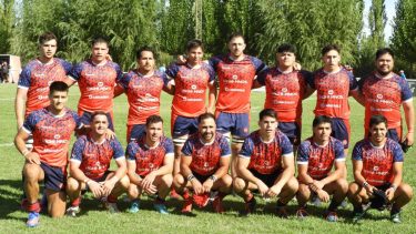 La formación del Roca RC en el primer partido de 2023. Foto: gentileza Adrián Hernández (Manantial Deportivo) 
