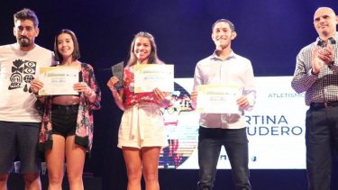 Martina Escudero fue premiada en atletismo y también como deportista del año.