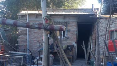 El siniestro fue durante la madrugada de ayer. Foto gentileza La Comuna de Villa Regina