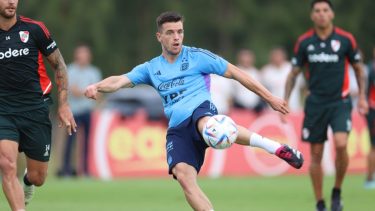 Lo Celso jugó desde el inicio para el combinado nacional. (Foto: @Argentina)