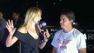 Alina Moine y Marcelo Gallardo compartieron años atrás una fiesta en el Monumental. Allí habría iniciado el romance. 
