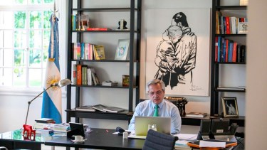 Tras su internación, el presidente Alberto Fernández continuará trabajando desde su residencia en Olivos. Foto Archivo.