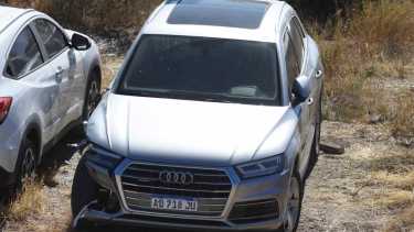 El auto del dirigente fue secuestrado y se encuentra en el Parque Judicial, en la zona noreste de Roca. foto: Juan Thomes.