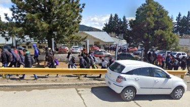 La rata se encontró en el patio de la escuela rionegrina 44. 
