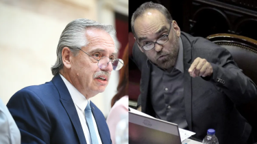 Alberto Fernández se cruzó con el diputado opositor Fernando Iglesias, en medio de su discurso de apertura de la asamblea legislativa. Foto Archivo.