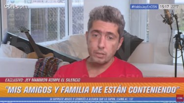 Jey Mammon se sentó con Jorge Rial y emitió su versión sobre lo sucedido con Lucas Benvenuto.-