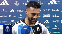Imagen de Nicolás González: «Cada vez que Messi toca la pelota la hace sonreír»